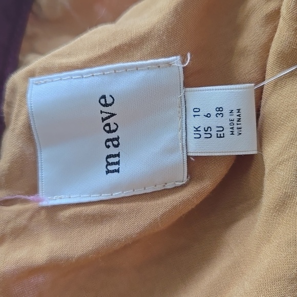 NWT Maeve Taffeta Striped A Line Mini Skirt Anthropologie - Picture 9 of 10